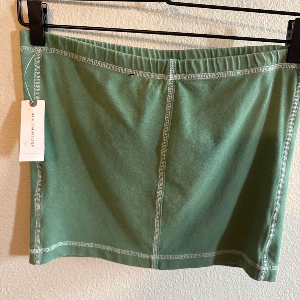 Anthropologie Green Crop Top